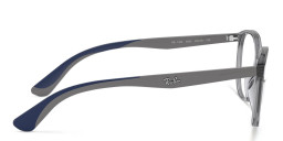 Ray-Ban Junior Kids Square Eyeglasses in Transparent Grey – Product Photo 3