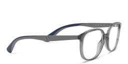 Ray-Ban Junior Kids Square Eyeglasses in Transparent Grey – Product Photo 4
