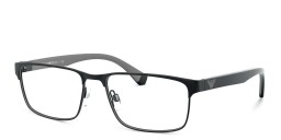 Emporio Armani Rectangle Eyeglasses in Matte Black – Product Photo 3