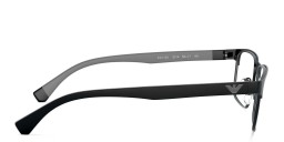 Emporio Armani Rectangle Eyeglasses in Matte Black – Product Photo 4