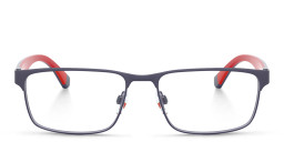 Emporio Armani Rectangle Eyeglasses in Matte Blue – Product Photo 2