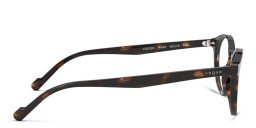 Vogue Eyewear Round Eyeglasses in Havana – Product Photo 3