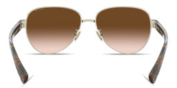 Coach Logo Lettering Aviator Sunglasses in Gold – Product Photo 4