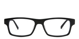 EYE'M Rectangle Eyeglasses in Black – Product Photo 1