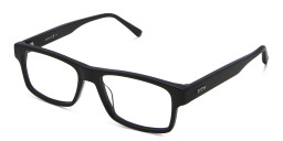EYE'M Rectangle Eyeglasses in Black – Product Photo 3