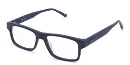 EYE'M Rectangle Eyeglasses in Blue – Product Photo 3
