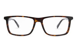 EYE'M Ferrari Unisex Rectangle Eyeglasses in Havana – Product Photo 1