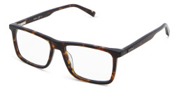 EYE'M Ferrari Unisex Rectangle Eyeglasses in Havana – Product Photo 3