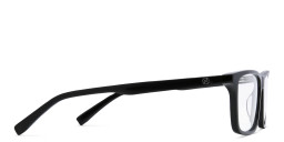 EYE'M Rectangle Eyeglasses in Black – Product Photo 4
