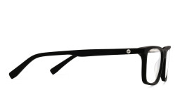 EYE'M Rectangle Eyeglasses in Matte Black – Product Photo 4