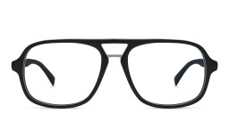 EYE'M Aviator Eyeglasses in Black – Product Photo 1