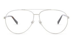 EYE'M Wide Aviator Eyeglasses in Silver – Product Photo 1
