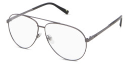 EYE'M Wide Aviator Eyeglasses in Gunmetal – Product Photo 3