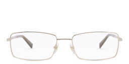Shop EYE'M Wide Rectangle Eyeglasses in Gold online.