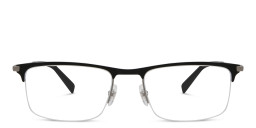 EYE'M Half Rim Rectangle Eyeglasses in Black – Product Photo 1