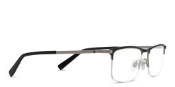 EYE'M Half Rim Rectangle Eyeglasses in Black – Product Photo 4