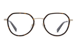 EYE'M Unisex Round Eyeglasses in Havana – Product Photo 2