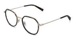 EYE'M Unisex Round Eyeglasses in Havana – Product Photo 3