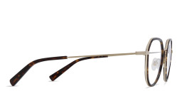 EYE'M Unisex Round Eyeglasses in Havana – Product Photo 4