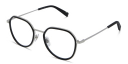 EYE'M Unisex Round Eyeglasses in Black – Product Photo 3