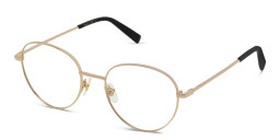 EYE'M Unisex Round Eyeglasses in Gold – Product Photo 3