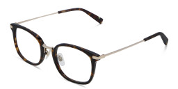 EYE'M Unisex Square Eyeglasses in Havana – Product Photo 3