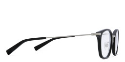 EYE'M Unisex Square Eyeglasses in Black – Product Photo 4