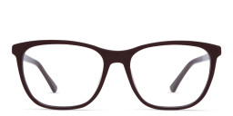 EYE'M Square Eyeglasses in Burgundy – Product Photo 1