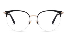 Shop EYE'M Half Rim Cat Eye Eyeglasses in Black online.