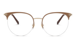 EYE'M Half Rim Cat Eye Eyeglasses in Nude – Product Photo 1