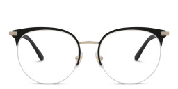 EYE'M Half Rim Cat Eye Eyeglasses in Black – Product Photo 1