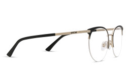 EYE'M Half Rim Cat Eye Eyeglasses in Black – Product Photo 4