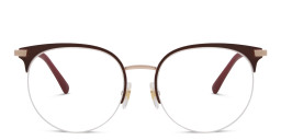 EYE'M Half Rim Cat Eye Eyeglasses in Red – Product Photo 1