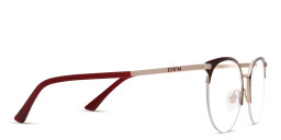 EYE'M Half Rim Cat Eye Eyeglasses in Red – Product Photo 4