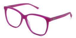 EYE'M Square Eyeglasses in Purple – Product Photo 3