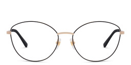 EYE'M Wide Cat Eye Eyeglasses in Black – Product Photo 3