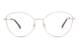 EYE'M Wide Cat Eye Eyeglasses in Gold – Product Photo 1