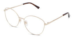 EYE'M Wide Cat Eye Eyeglasses in Gold – Product Photo 3