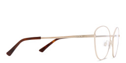 EYE'M Wide Cat Eye Eyeglasses in Gold – Product Photo 4