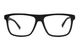 Shop EYE'M Square Eyeglasses in Black online.