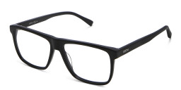 Shop EYE'M Square Eyeglasses in Black online.
