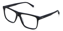 Shop EYE'M Square Eyeglasses in Matte Black online.