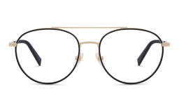EYE'M Round Eyeglasses in Black – Product Photo 2