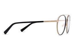 EYE'M Round Eyeglasses in Black – Product Photo 4