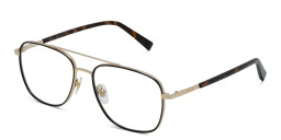 EYE'M Wide Square Eyeglasses in Havana – Product Photo 3