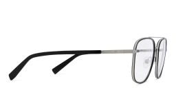 EYE'M Wide Square Eyeglasses in Black – Product Photo 4