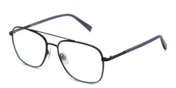 EYE'M Wide Square Eyeglasses in Blue – Product Photo 3