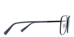 EYE'M Wide Square Eyeglasses in Blue – Product Photo 4