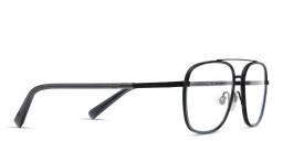 EYE'M Square Eyeglasses in Black – Product Photo 4