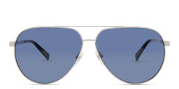 EYE'M Aviator Sunglasses in Silver/Blue – Product Photo 1